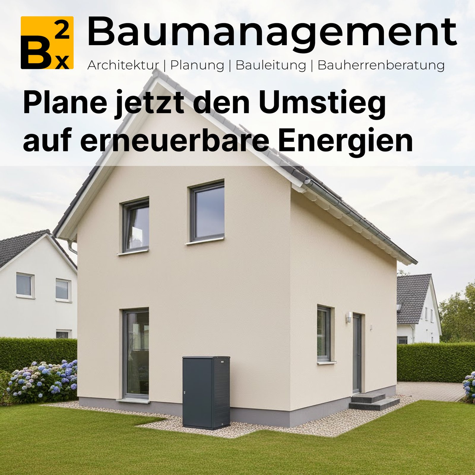 Wärmepumpe und erneuerbare Heizung — Heizungsersatz im Kanton Basel-Landschaft, geplant mit Bx2 Baumanagement